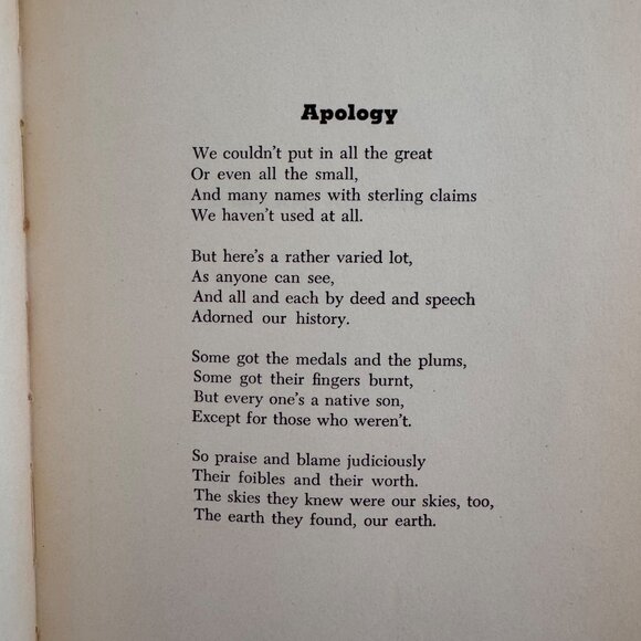 A Book Of Americans By Rosemary & Stephen Vincent Benét 1933 Historical Poetry - Picture 9 of 16